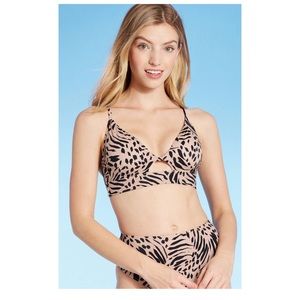 Shade & Shore Animal Print Bikini 36C/Med